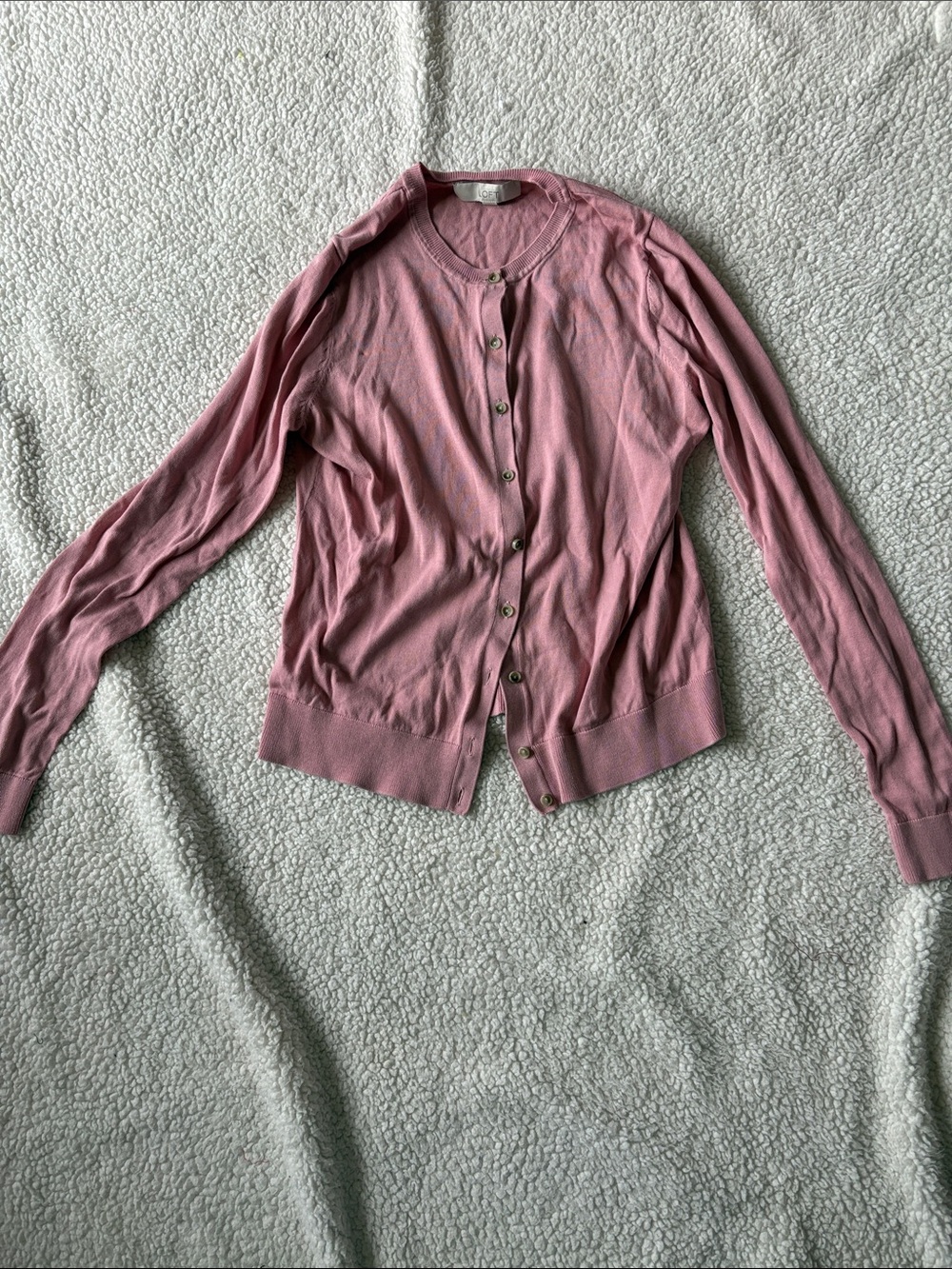 Loft pink cardigan
